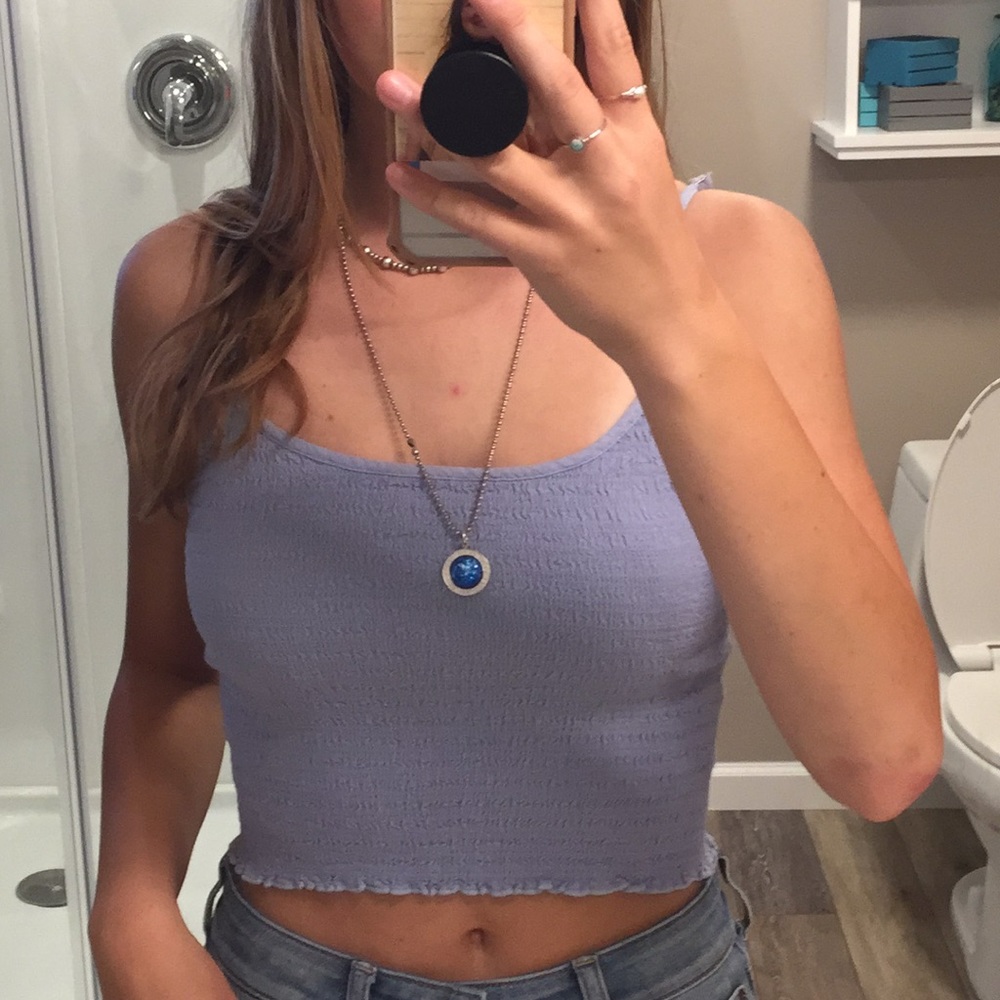 (2for$20) brandy blue scrunch tank